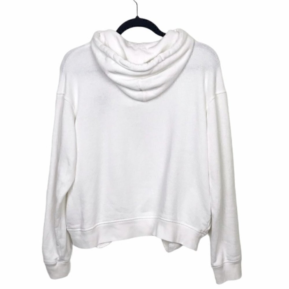 Alexa Chung White Flower Hoodie Sweater - Picture 2 of 8